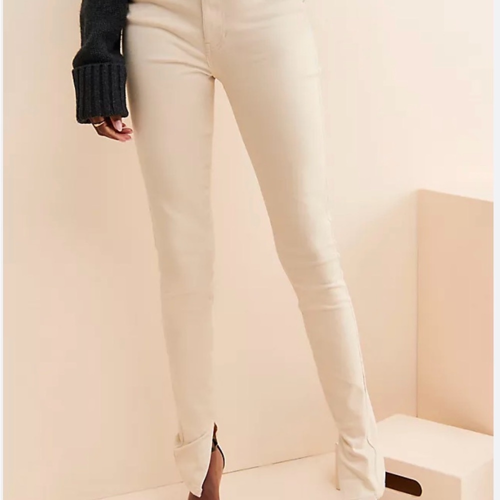 WEWOREWHAT Denim- Women's Cream Skinny Jeans